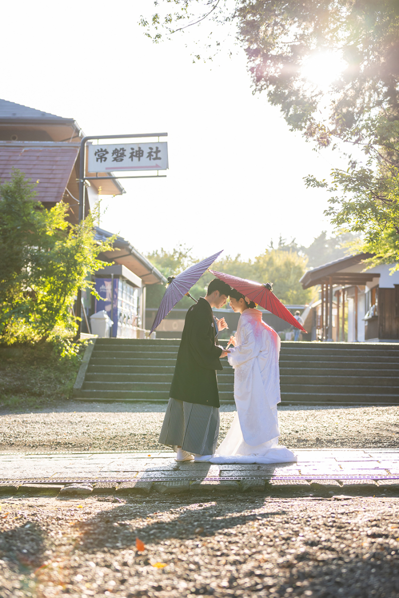 常盤神社にて