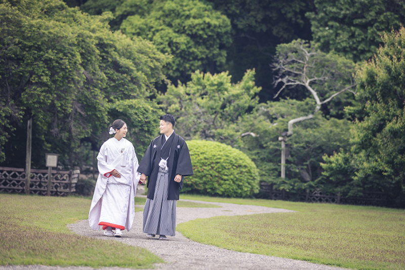 偕楽園見晴らし広場にて