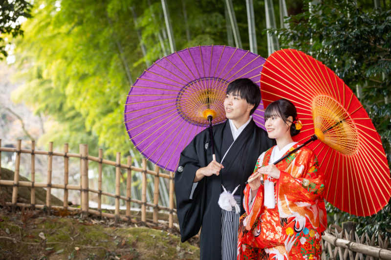 偕楽園竹林にて