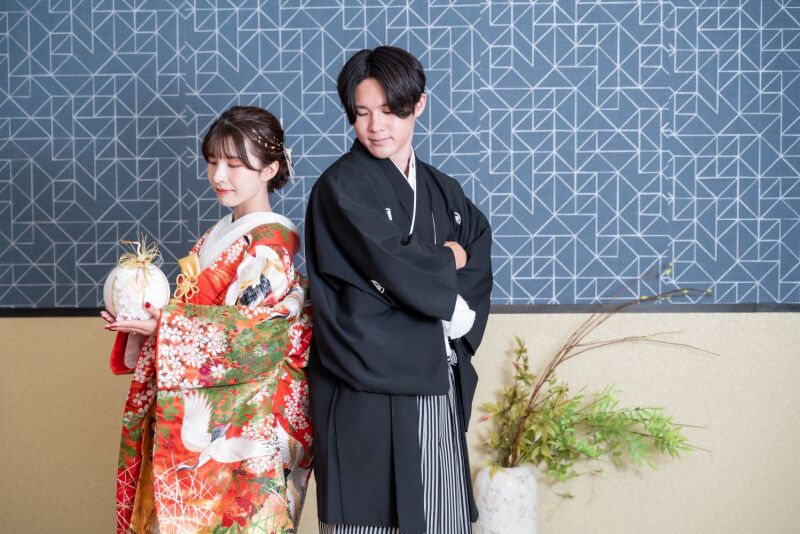 2着目はスタジオで色打掛