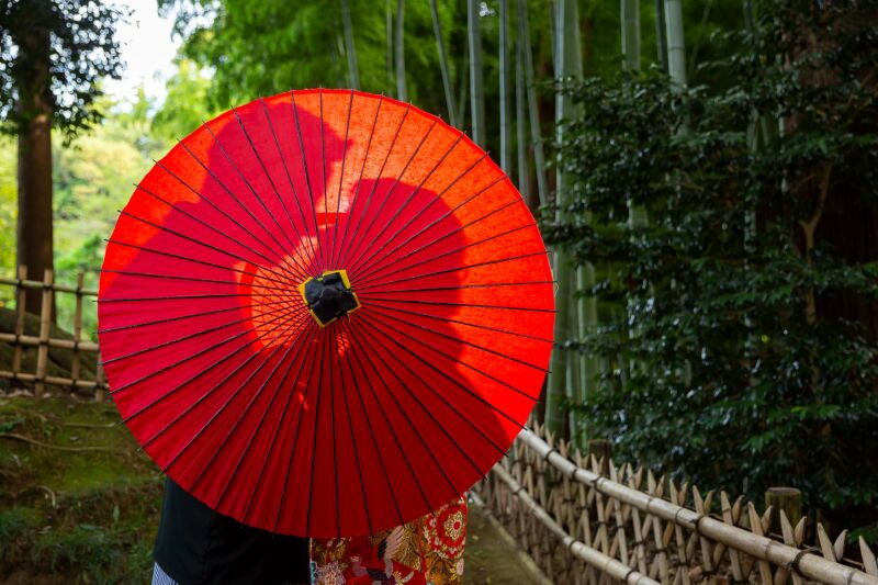 番傘シルエット