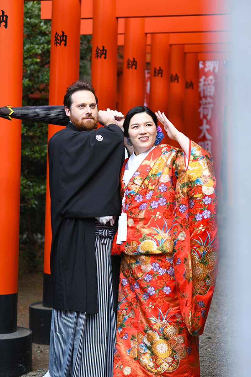 常磐神社にて