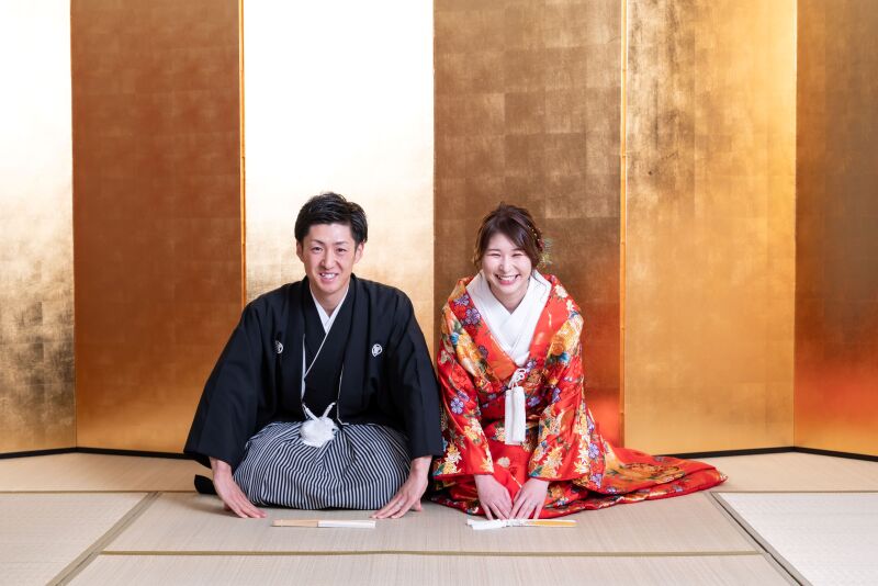 和装撮影には金屛風がマスト!