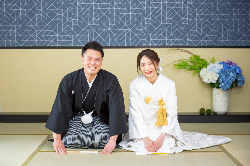 定番の和室背景にて