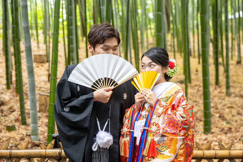 偕楽園竹林にて