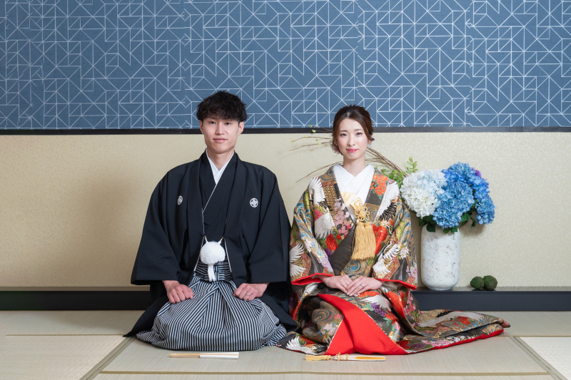 定番の和室背景にて