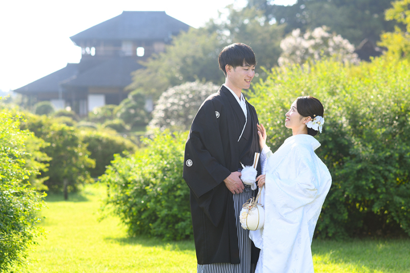 偕楽園見晴らし広場にて