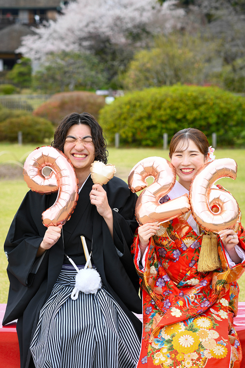 偕楽園にて