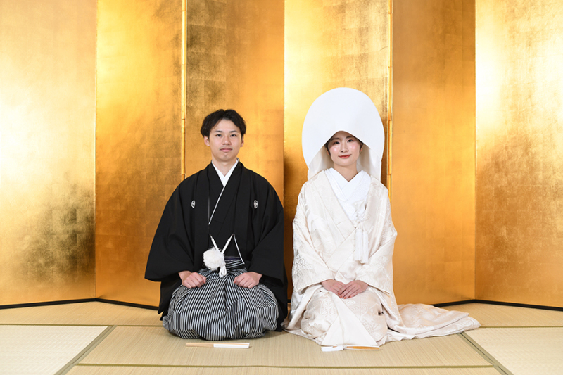 スタジオ背景：金屏風