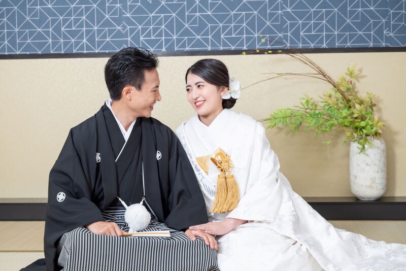 スタジオにて2着目の白無垢！