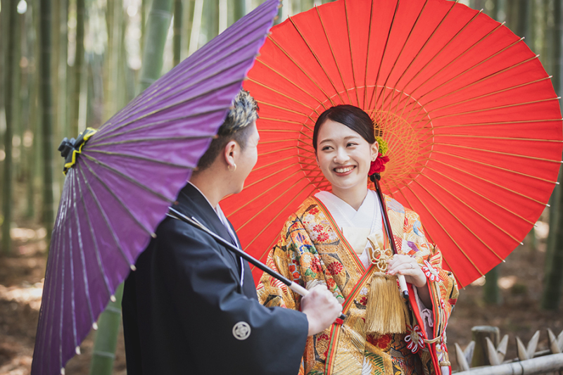 偕楽園竹林にて