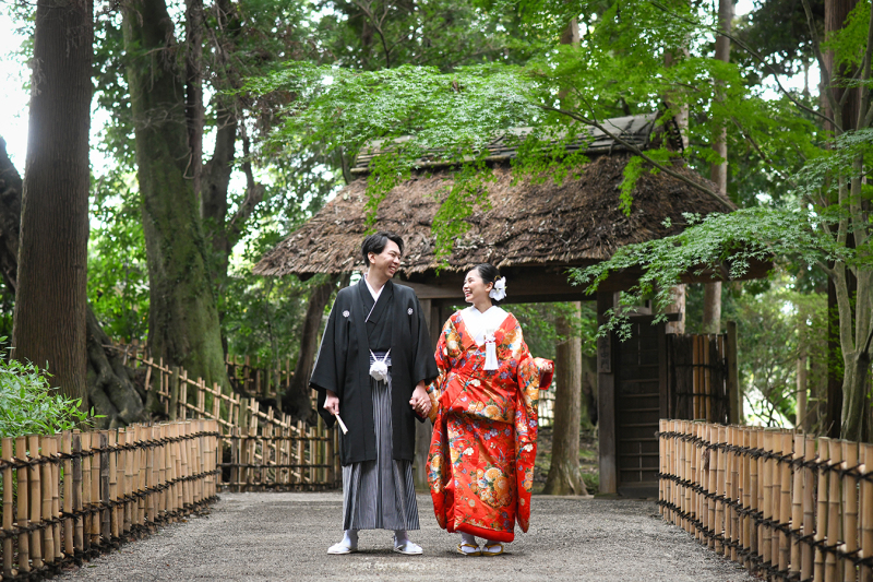 10月＊偕楽園ロケーション撮影＊晴れ-色打掛♪