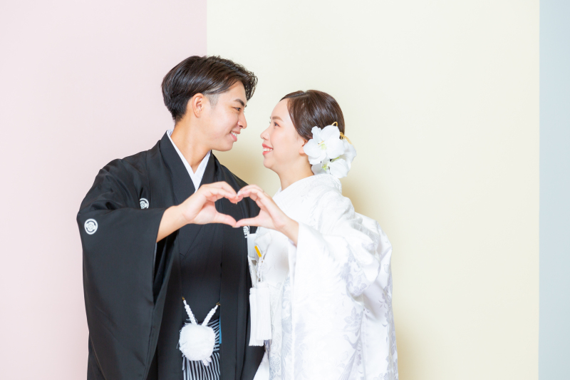 2人で作るハートの定番ショット♡