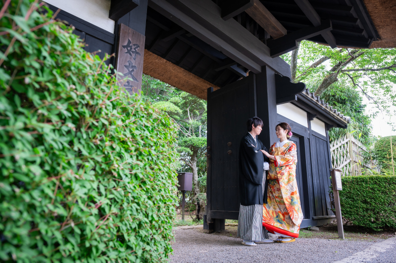 偕楽園表門にて