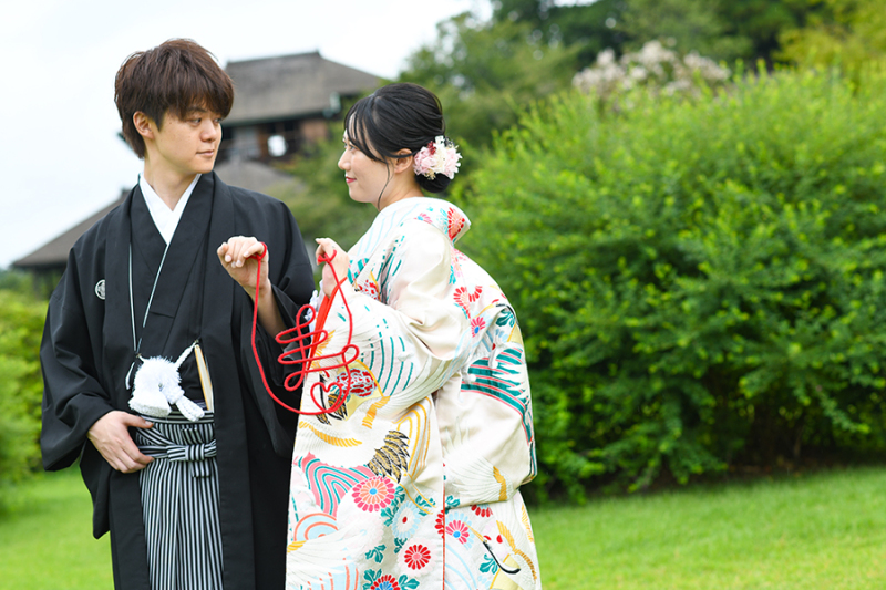 偕楽園見晴らし広場にて