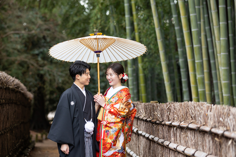 偕楽園竹林にて