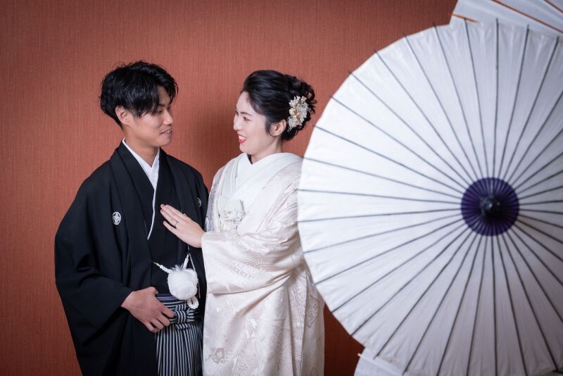 番傘アイテムでさらにお洒落に