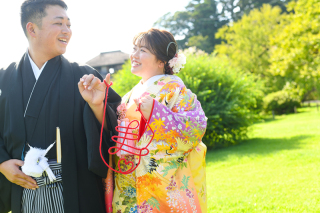 (8月)＊偕楽園/スタジオ＊和装・洋装ロケーション2着プラン＊快晴♪