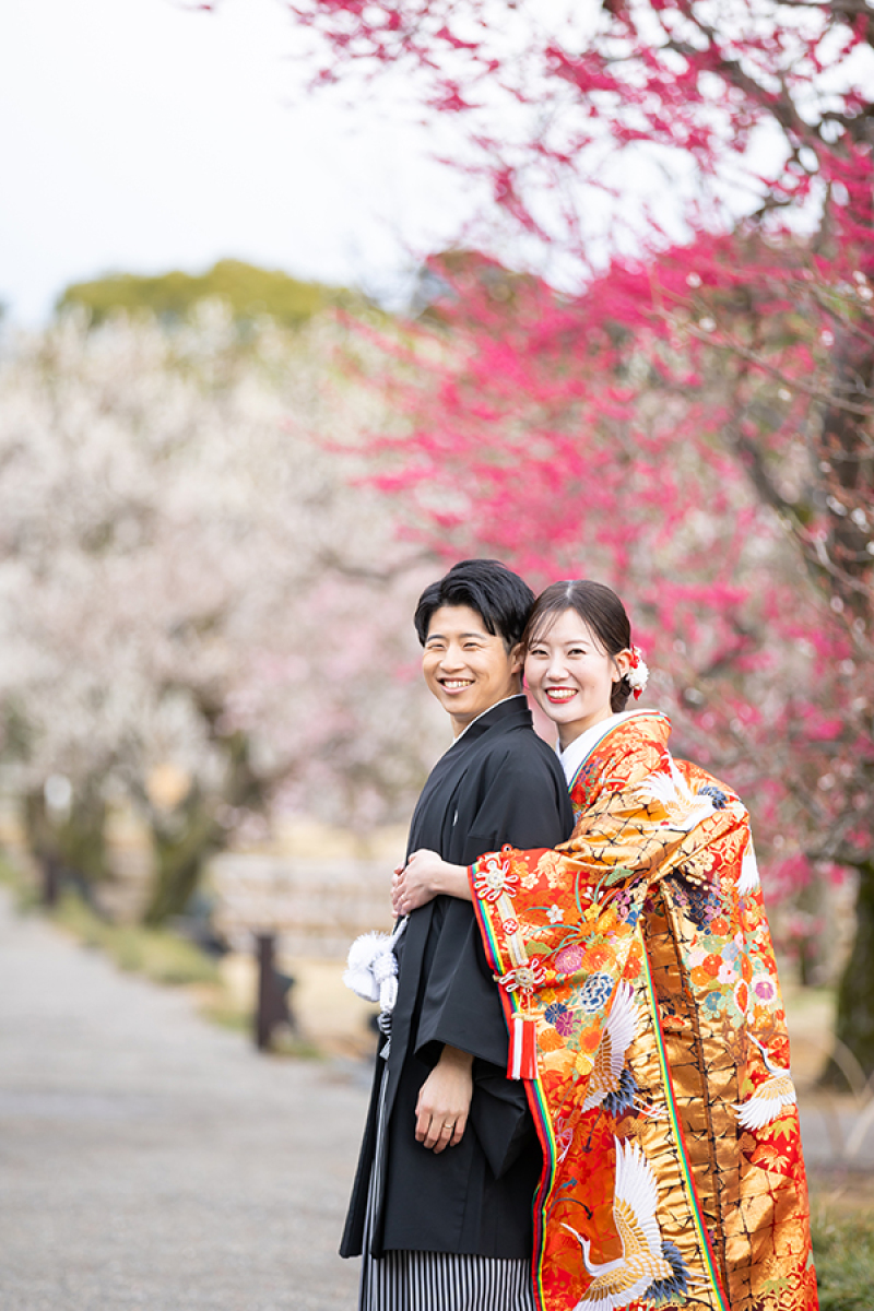 偕楽園梅林にて