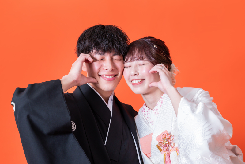 スタジオ背景：オレンジロール