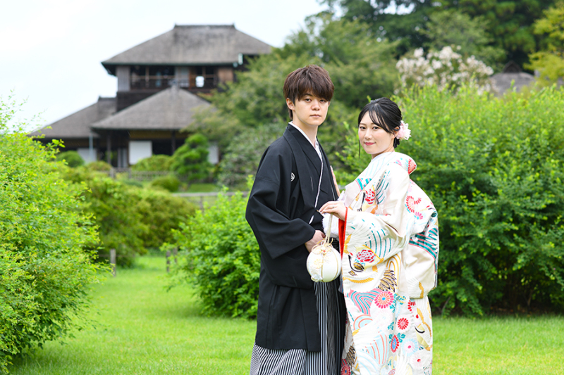 偕楽園見晴らし広場にて