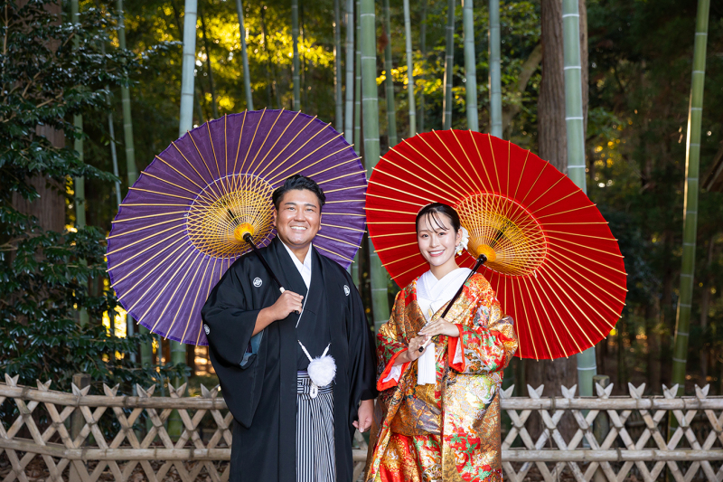 11月*偕楽園/スタジオでロケーション撮影*快晴-色打掛/白無垢♪