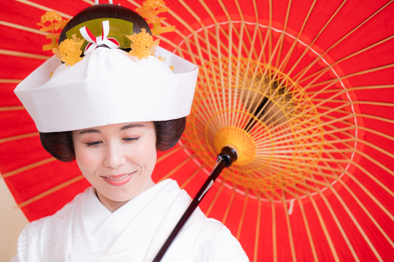 角隠し/赤 番傘