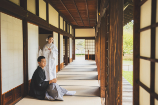 10月＊偕楽園・弘道館ロケーション撮影＊快晴！-色打掛/白無垢♪