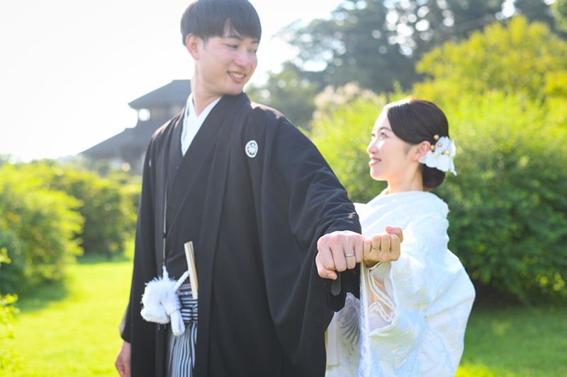 偕楽園見晴らし広場にて