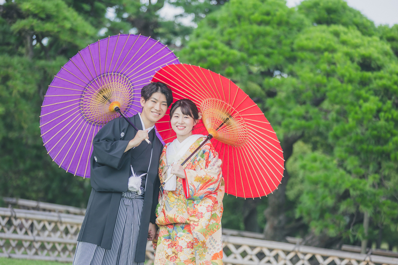 偕楽園広場にて