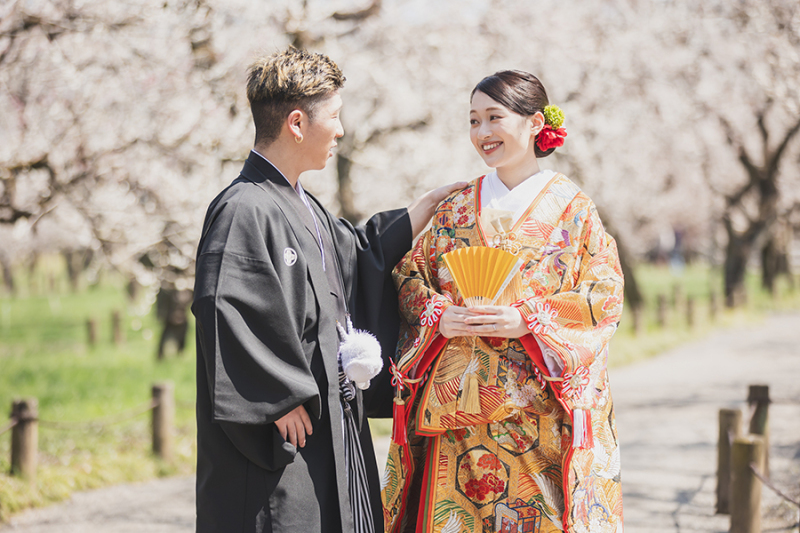 偕楽園梅林にて