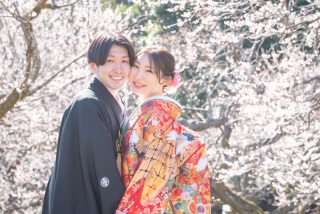 (3月)＊偕楽園＊梅香るロケーション&スタジオ撮影2着＊色打掛/白無垢