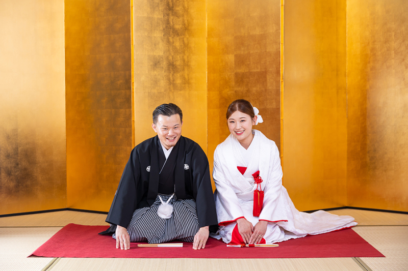 スタジオ背景：金屏風