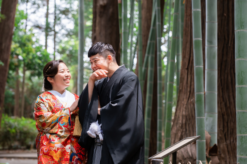 偕楽園竹林にて