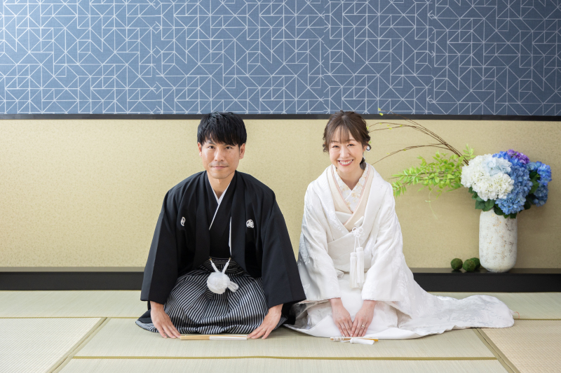 定番の和室背景にて