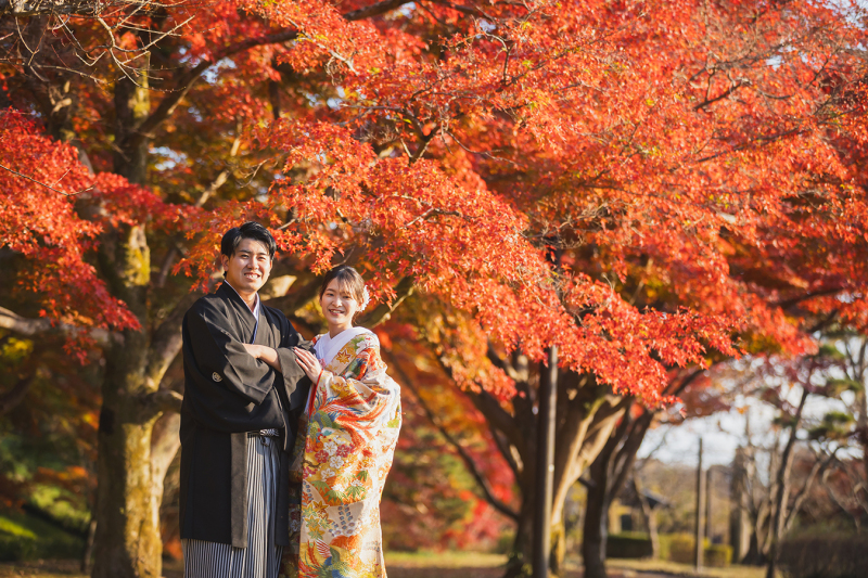 (12月)*偕楽園/スタジオ*和装ロケーション2着プラン*快晴♪