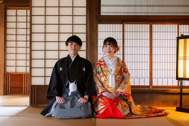 館内にて定番ポーズ!