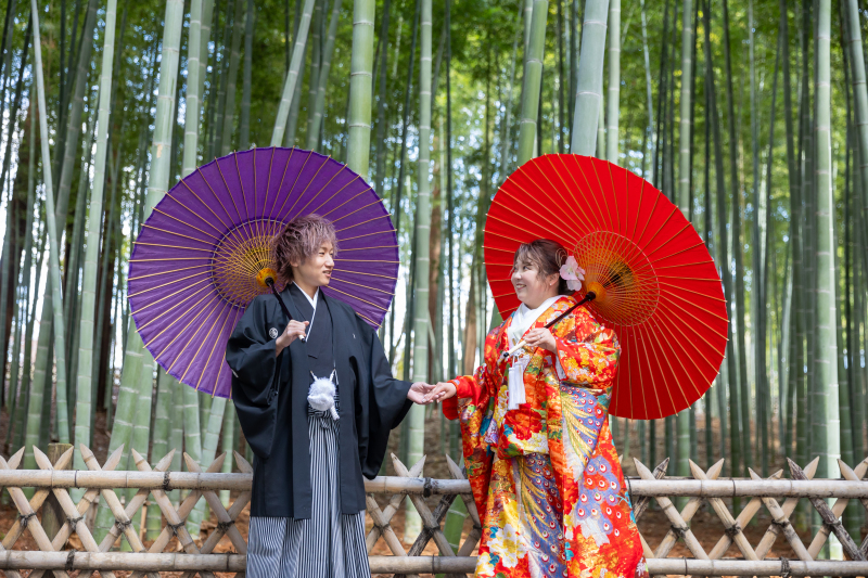 偕楽園にて：竹林