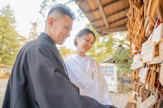 11月＊常盤神社/偕楽園もみじ谷でロケーション撮影＊快晴-色打掛/白無垢♪