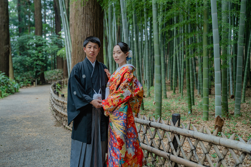 偕楽園竹林にて