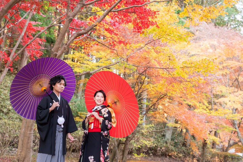 番傘を用いて...