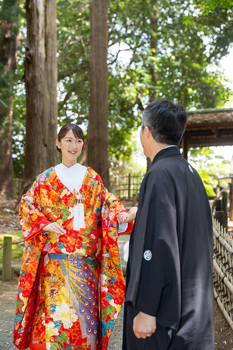 偕楽園竹林にて