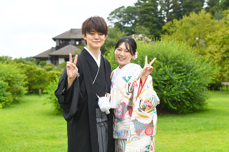 偕楽園見晴らし広場にて