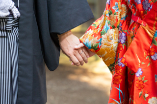 8月＊偕楽園・常磐神社ロケーション撮影＊快晴！-色打掛/白無垢♪