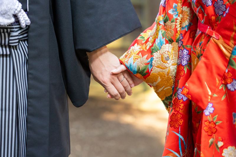 8月＊偕楽園・常磐神社ロケーション撮影＊快晴！-色打掛/白無垢♪