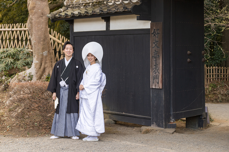 偕楽園表門にて