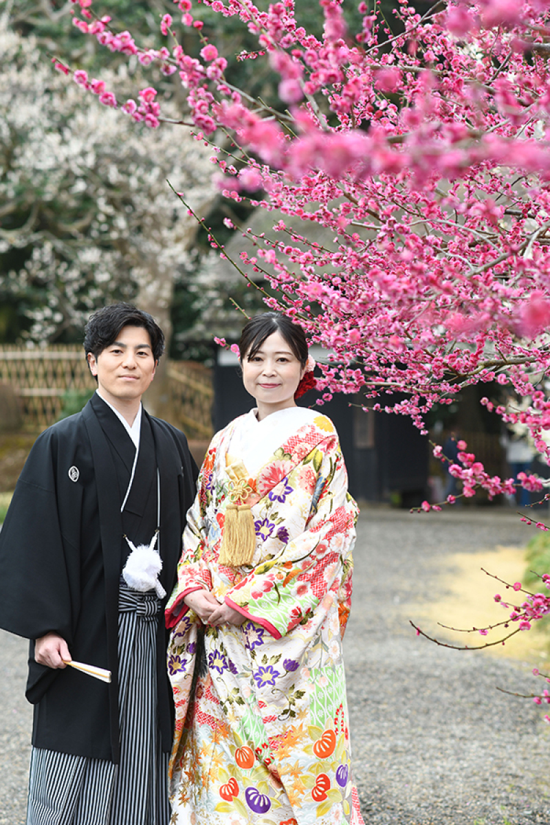 偕楽園表門にて