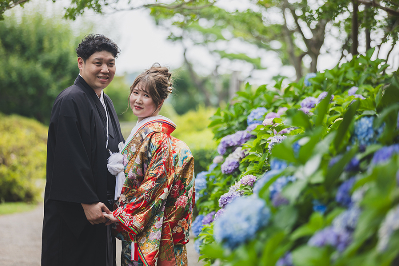 偕楽園紫陽花にて