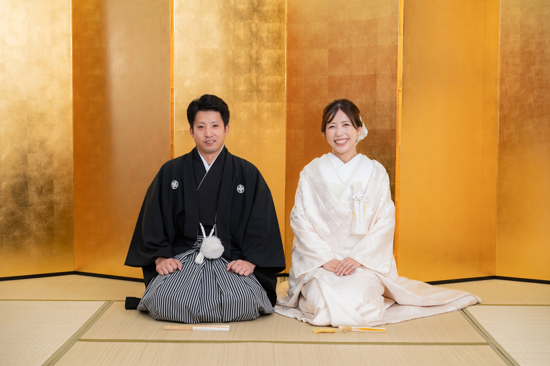 スタジオ背景：金屏風