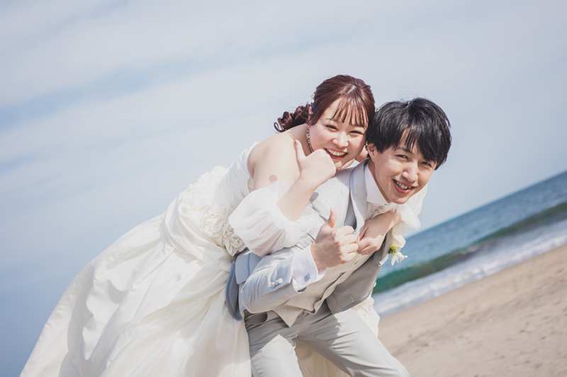 海にて